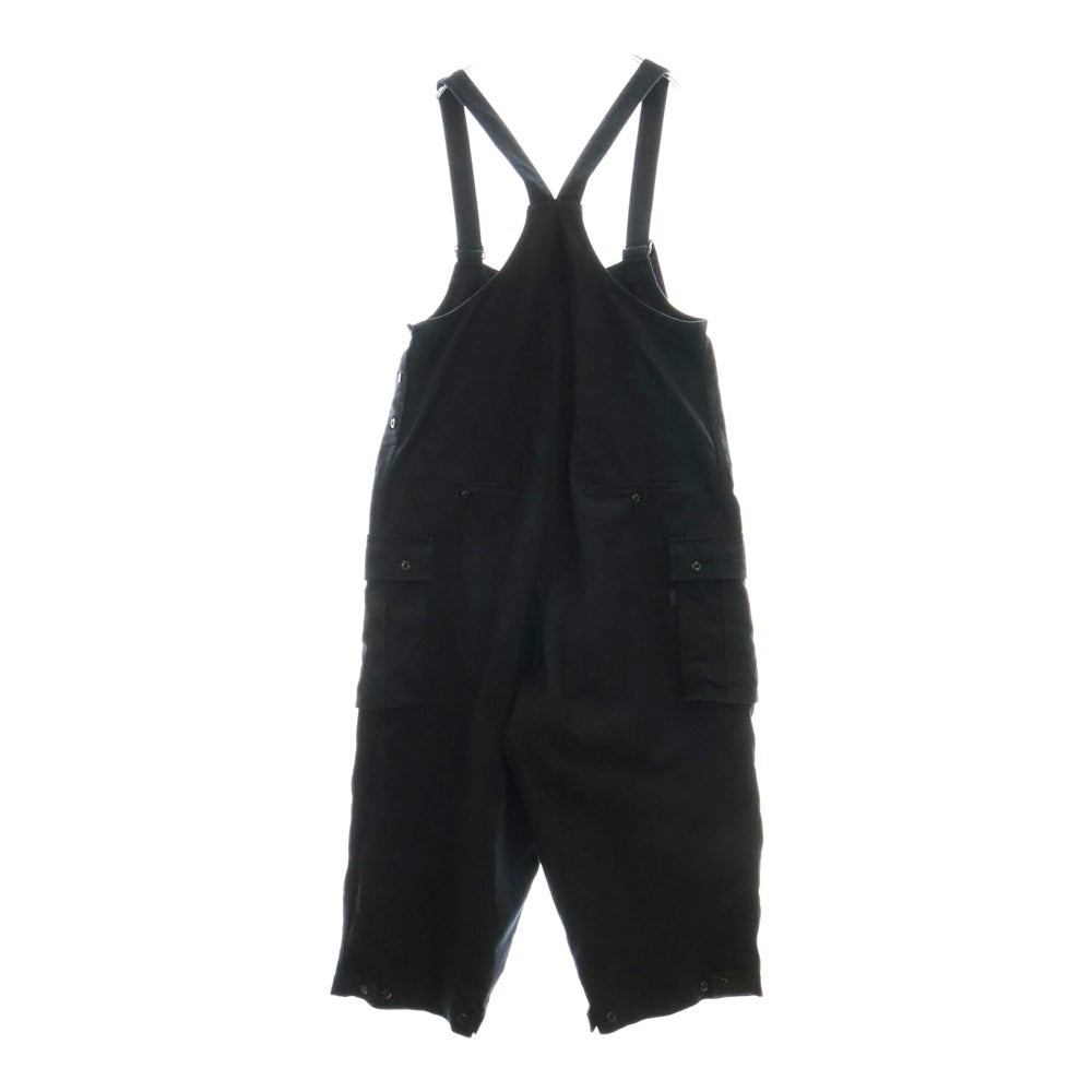 BLACK Scandal Yohji Yamamoto(ブラックスキャンダルヨウジヤマモト) 21SS COTTON PIQUE OVERALLS コットンピケ オーバーオール パンツ ブラック HX-D71-043