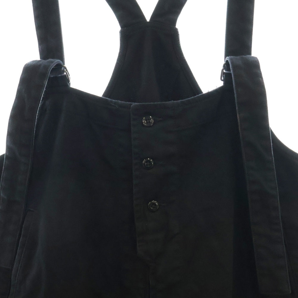 BLACK Scandal Yohji Yamamoto(ブラックスキャンダルヨウジヤマモト) 21SS COTTON PIQUE OVERALLS コットンピケ オーバーオール パンツ ブラック HX-D71-043