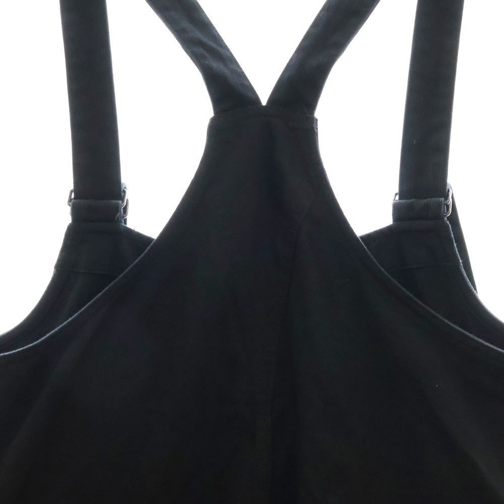 BLACK Scandal Yohji Yamamoto(ブラックスキャンダルヨウジヤマモト) 21SS COTTON PIQUE OVERALLS コットンピケ オーバーオール パンツ ブラック HX-D71-043