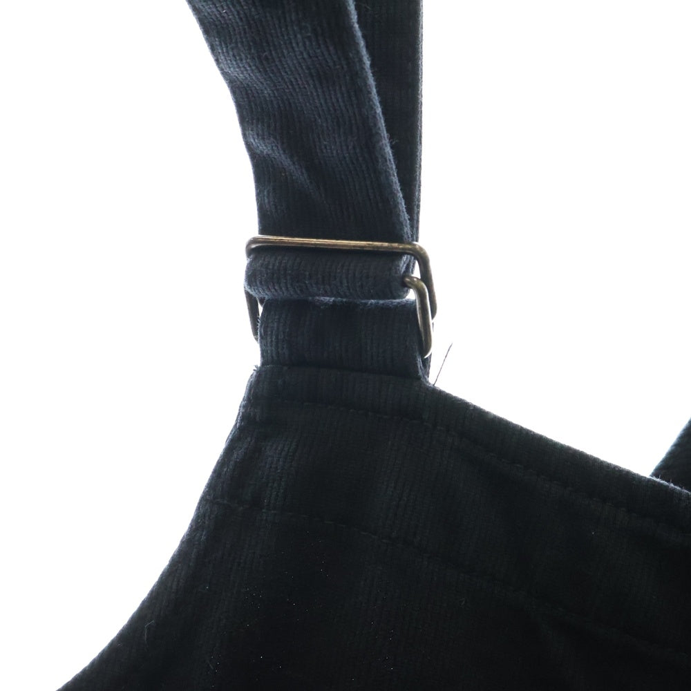 BLACK Scandal Yohji Yamamoto(ブラックスキャンダルヨウジヤマモト) 21SS COTTON PIQUE OVERALLS コットンピケ オーバーオール パンツ ブラック HX-D71-043