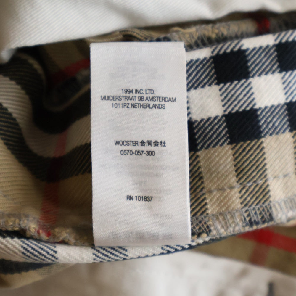 SUPREME(シュプリーム) 22SS ×BURBERRY Denim Shorts バーバリー チェック柄 ショーツ ハーフパンツ ベージュ