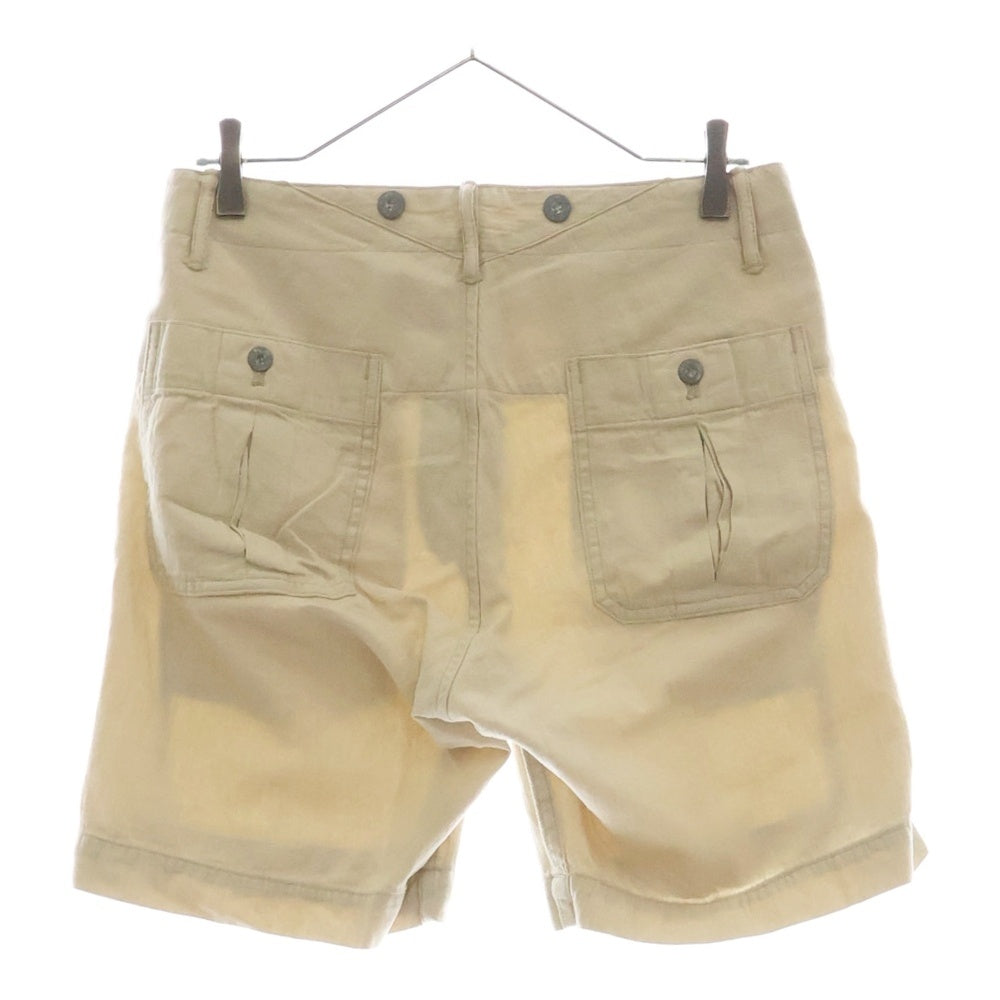 RRL(ダブルアールエル) HBT CARTER SHORTS コットンハーフパンツ ベージュ