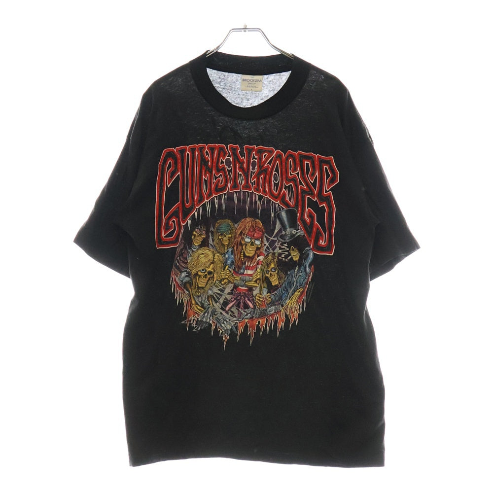 VINTAGE(ヴィンテージ) 90s GUNS N' ROSES 1992 USE YOUR ILLUSION TOUR BROCKUM ガンズアンドローゼス フロントロゴ 半袖Tシャツ