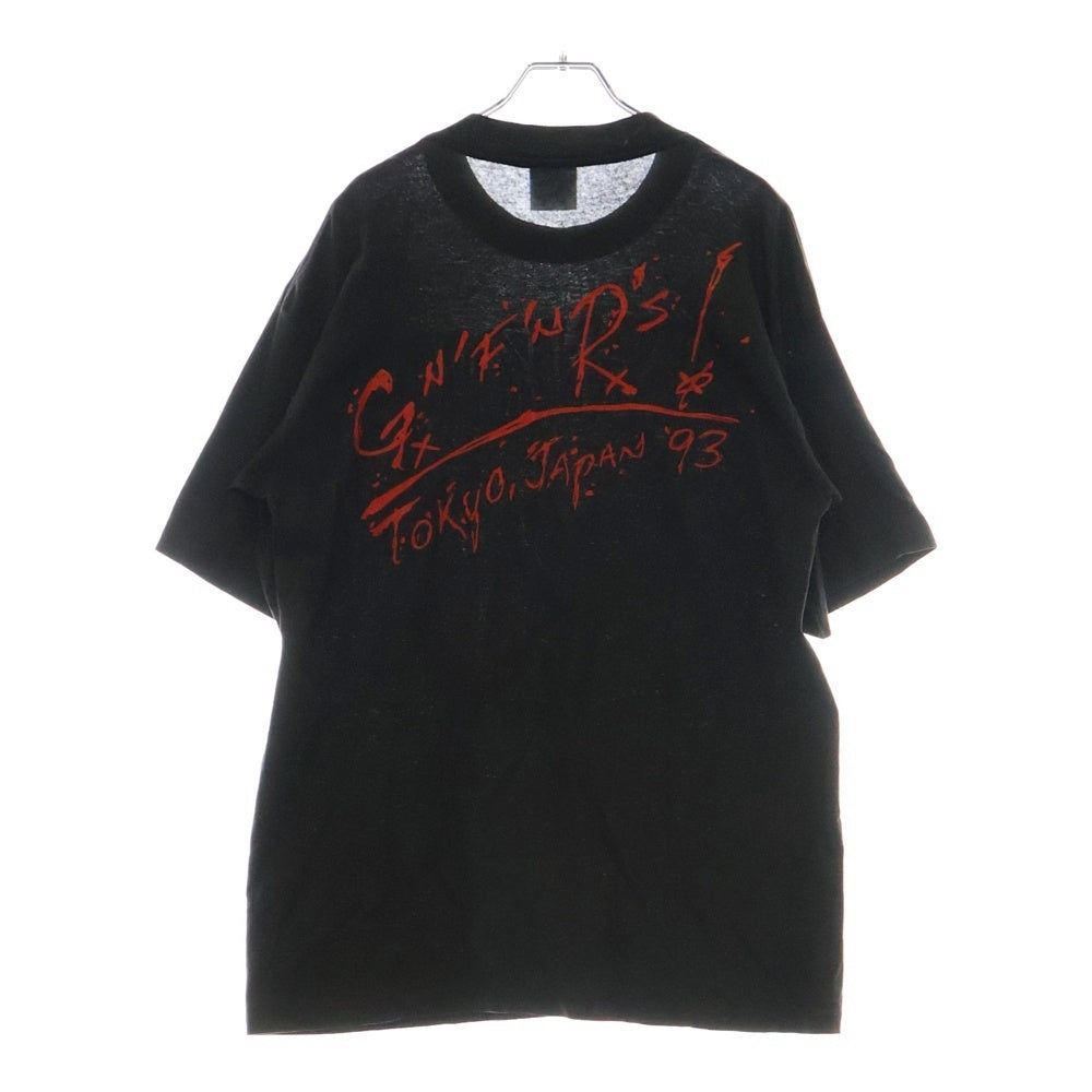 VINTAGE(ヴィンテージ) 90s GUNS N' ROSES 1992 USE YOUR ILLUSION TOUR BROCKUM ガンズアンドローゼス フロントロゴ 半袖Tシャツ