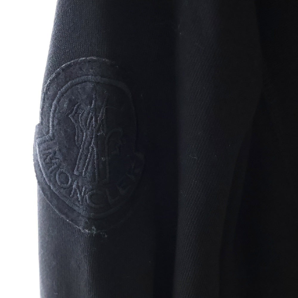 MONCLER GENIUS(モンクレール ジーニアス) 21AW グリッターロゴ プリント プルオーバー スウェットパーカー ブラック G20928G00013