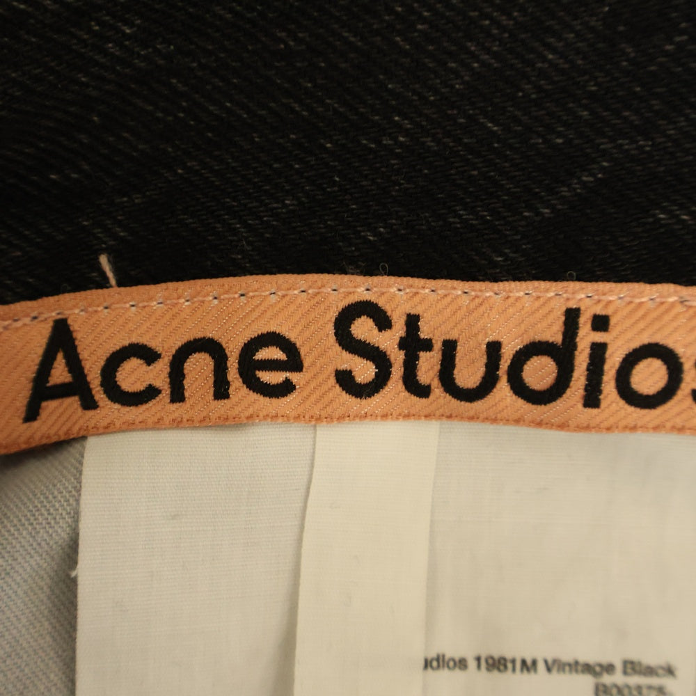 Acne Studios(アクネ ストゥディオズ) 1981M バギーフィット ジーンズ ワイドデニムパンツ B00375 ブラック