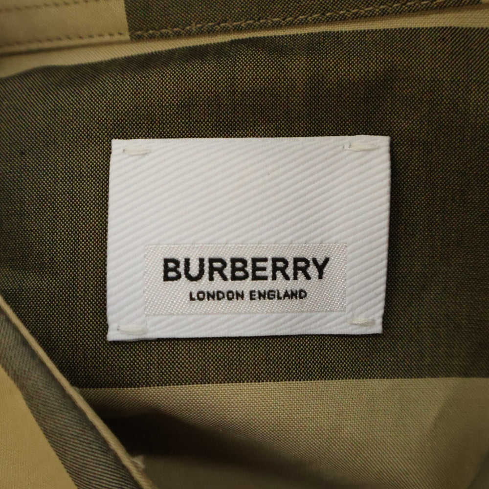 BURBERRY(バーバリー) チェック柄 ボタンアップ ロングスリーブ長袖シャツ 8071445 ベージュ