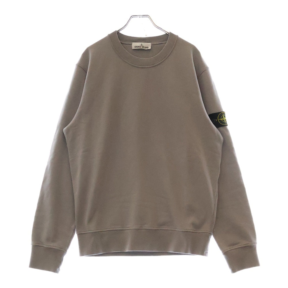 STONE ISLAND(ストーンアイランド) GARMENT DYED SWEATSHIRT 801563051 ロゴパッチ クルーネックスウェットトレーナー ブルー