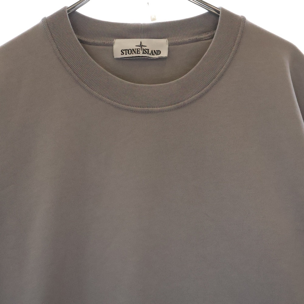 STONE ISLAND(ストーンアイランド) GARMENT DYED SWEATSHIRT 801563051 ロゴパッチ クルーネックスウェットトレーナー ブルー