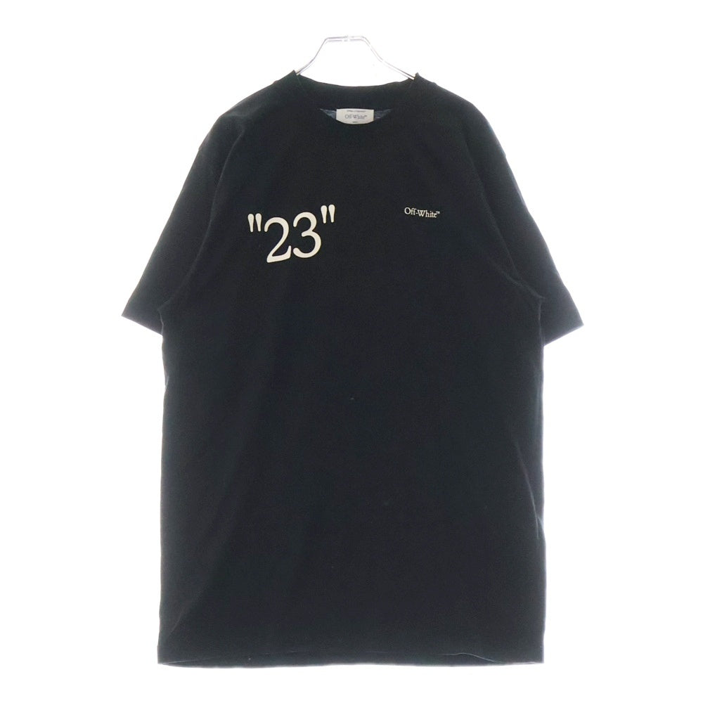 OFF-WHITE(オフホワイト) 23AW Black t-shirt with 23 logo print ブラック Tシャツ ロゴプリント OMAA027G23JER004
