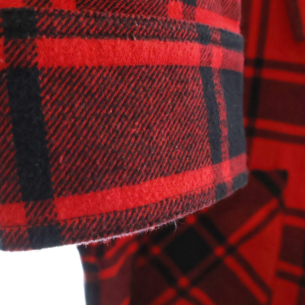 OFF-WHITE(オフホワイト) 22AW ペンキアロー チェック フランネルシャツ レッド 長袖シャツ