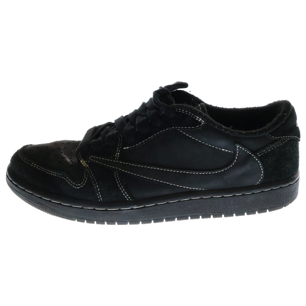 NIKE(ナイキ) ×TRAVIS SCOTT AIR JORDAN 1 LOW OG SP BLACK PHANTOM トラヴィススコット エアジョーダン1 ブラックファントム ローカットスニーカー US8/26.0cm DM7866-001