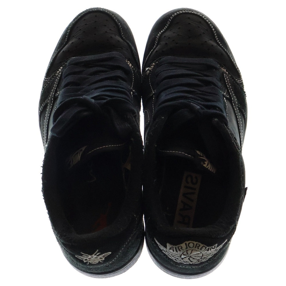 NIKE(ナイキ) ×TRAVIS SCOTT AIR JORDAN 1 LOW OG SP BLACK PHANTOM トラヴィススコット エアジョーダン1 ブラックファントム ローカットスニーカー US8/26.0cm DM7866-001
