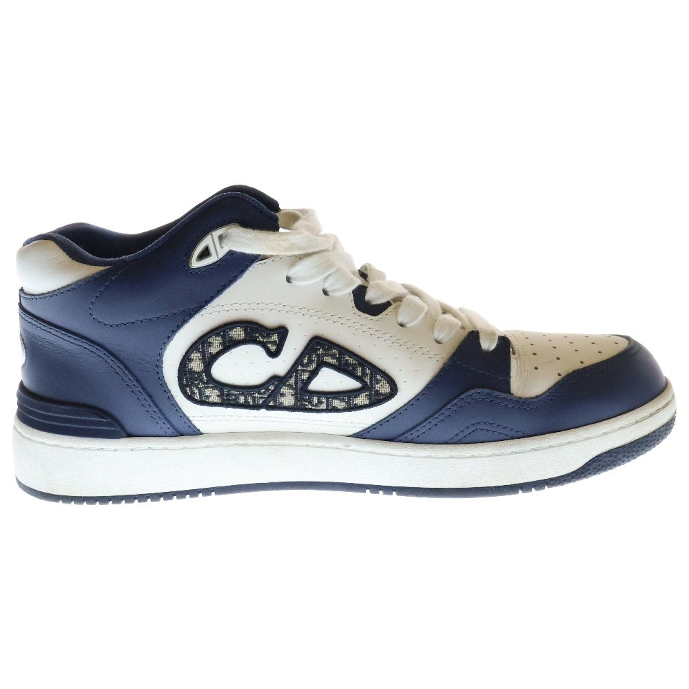 DIOR(ディオール) B57 ドリブル オブリーク ミッドカットスニーカー 3SN318ZXU ホワイト/ネイビー