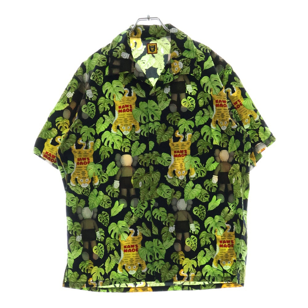 HUMAN MADE(ヒューマンメイド) × KAWS Aloha Shirt カウズ 総柄 半袖アロハシャツ マルチ XX27SH005