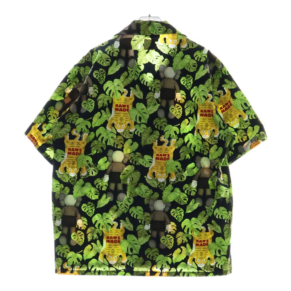 HUMAN MADE(ヒューマンメイド) × KAWS Aloha Shirt カウズ 総柄 半袖アロハシャツ マルチ XX27SH005