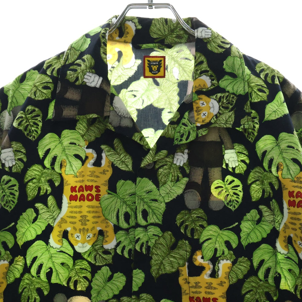 HUMAN MADE(ヒューマンメイド) × KAWS Aloha Shirt カウズ 総柄 半袖アロハシャツ マルチ XX27SH005