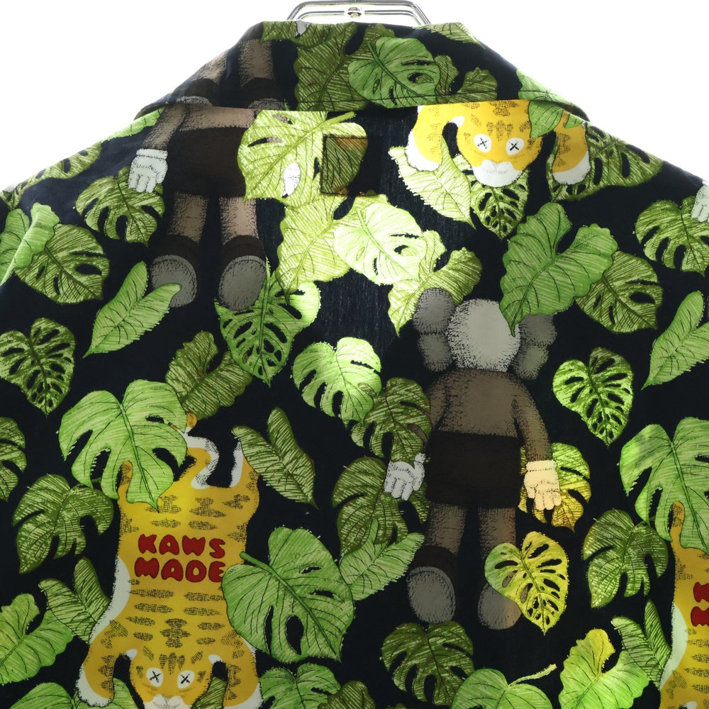 HUMAN MADE(ヒューマンメイド) × KAWS Aloha Shirt カウズ 総柄 半袖アロハシャツ マルチ XX27SH005