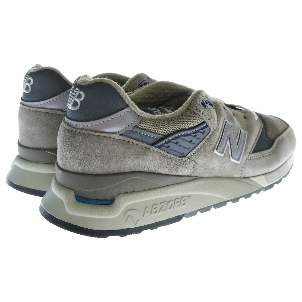 New Balance(ニューバランス) U991GL2 スウェードレザー ローカットスニーカー グレー/ベージュ US9/27cm