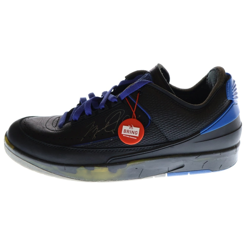 NIKE(ナイキ) × OFF-WHITE AIR JORDAN 2 RETRO LOW SP オフホワイト エアジョーダン2 レトロ ローカットスニーカー ブラック/ブルー US11/29cm DJ4375-004