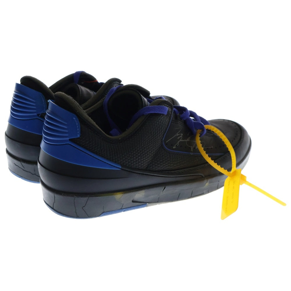 NIKE(ナイキ) × OFF-WHITE AIR JORDAN 2 RETRO LOW SP オフホワイト エアジョーダン2 レトロ ローカットスニーカー ブラック/ブルー US11/29cm DJ4375-004