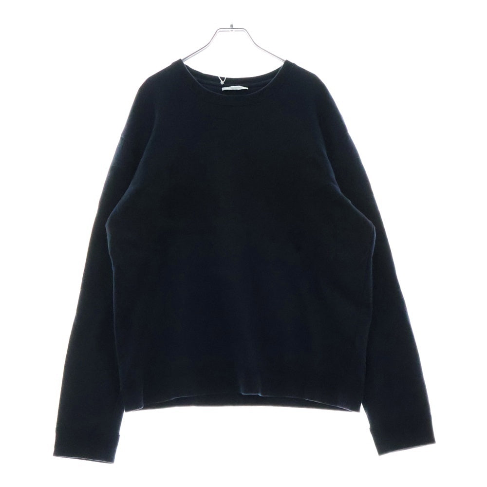 VALENTINO(ヴァレンチノ) LOGO WAVES SWEATSHIRTS RV3MF00SKXI ウェーブデザイン ロゴ クルーネックスウェット トレーナー ネイビー