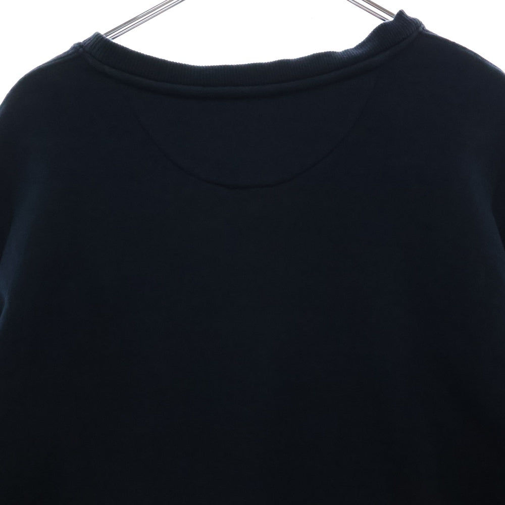 VALENTINO(ヴァレンチノ) LOGO WAVES SWEATSHIRTS RV3MF00SKXI ウェーブデザイン ロゴ クルーネックスウェット トレーナー ネイビー
