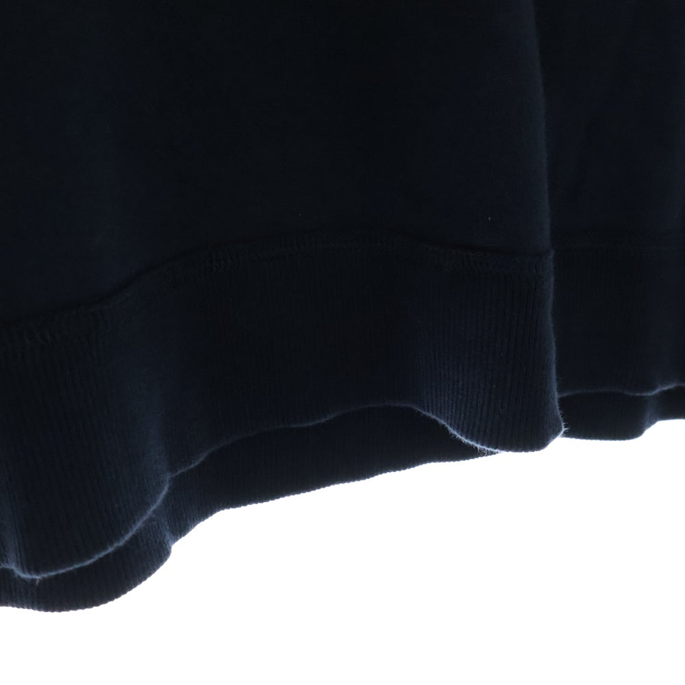 VALENTINO(ヴァレンチノ) LOGO WAVES SWEATSHIRTS RV3MF00SKXI ウェーブデザイン ロゴ クルーネックスウェット トレーナー ネイビー