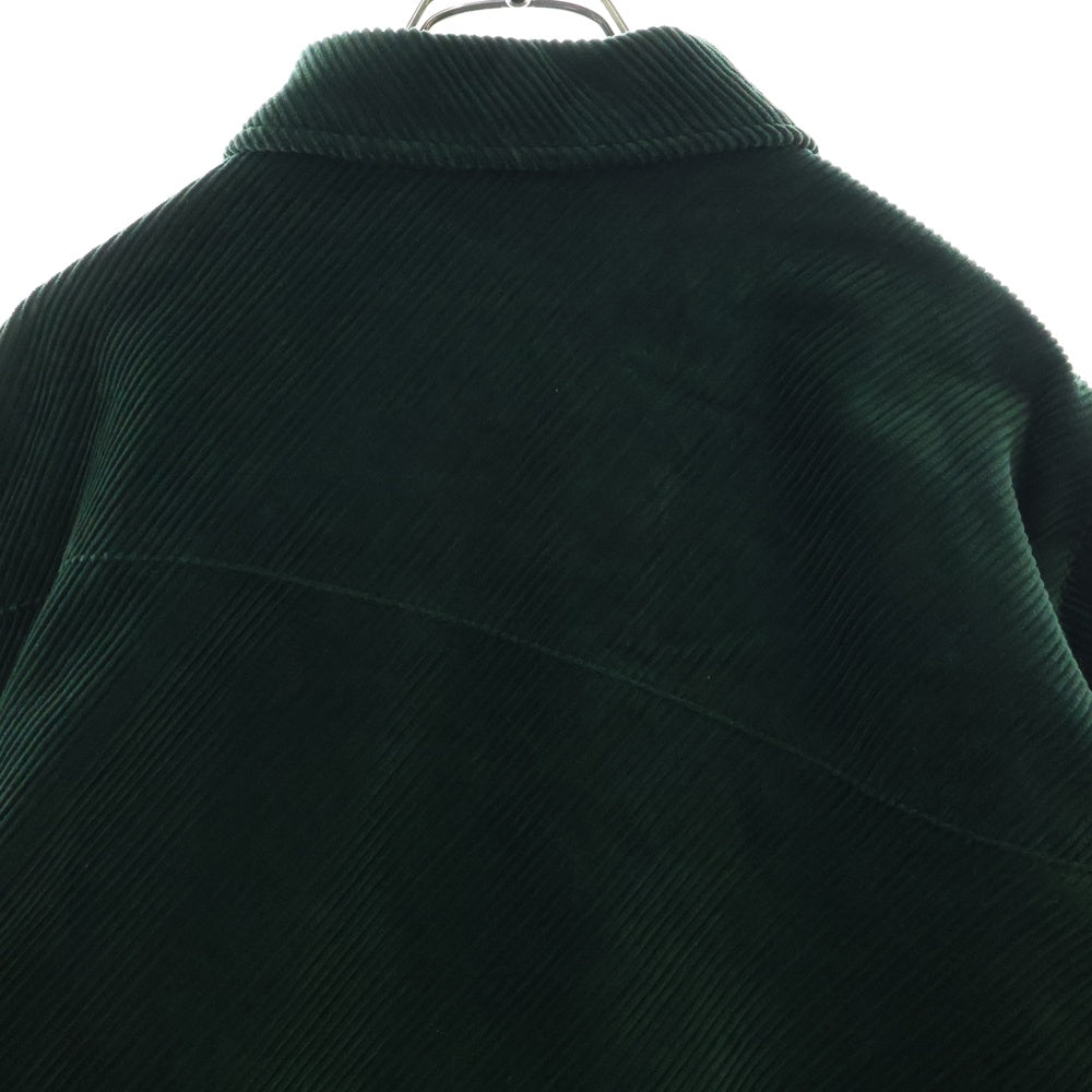 Allege.(アレッジ) Corduroy Short Blouson AH19W-BL08 コーデュロイ ジップアップ ブルゾンジャケット グリーン