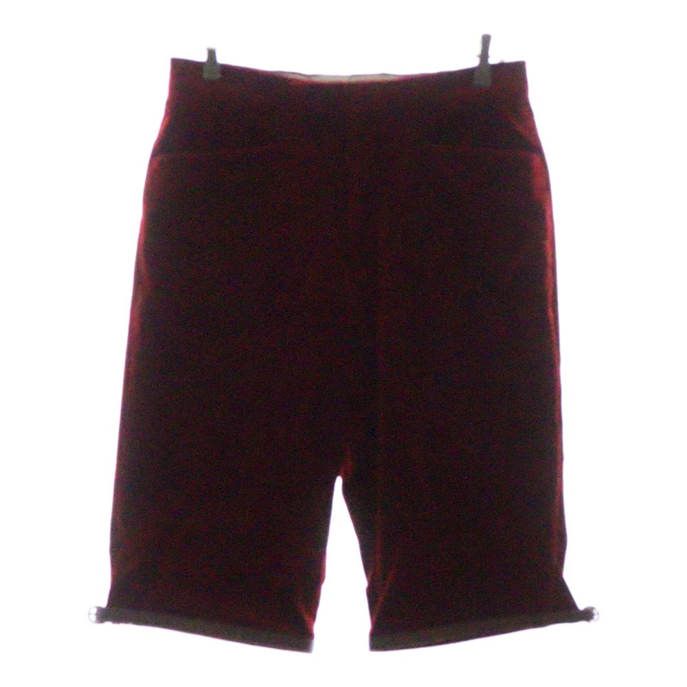 GUCCI(グッチ) Stretch Velvet Shorts 675281 Z8ASR ベルベット ショートパンツ ハーフパンツ レッド