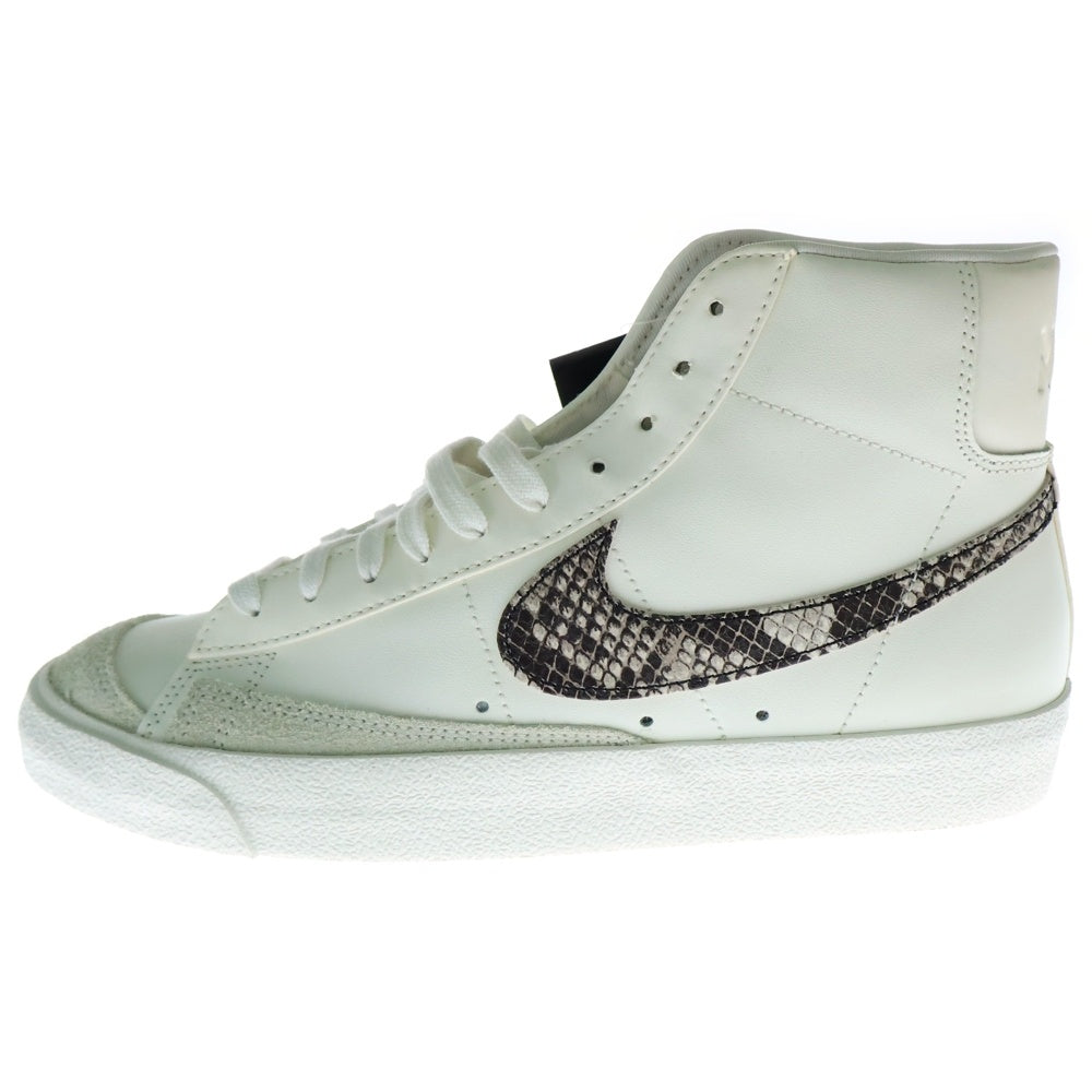NIKE(ナイキ) WMNS BLAZER MID 77 SNAKE DA8736-100 ブレザーミッドカットスニーカー スネーク US10.5/27.5cm ホワイト