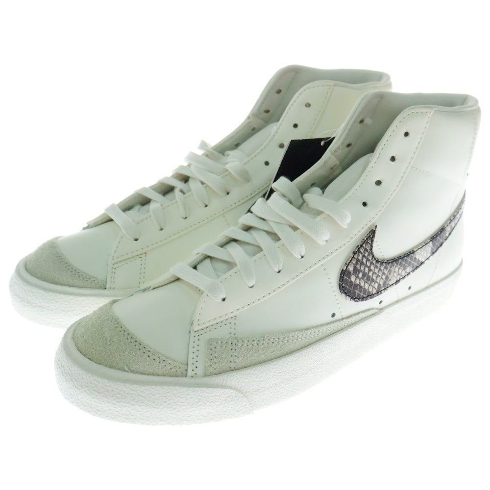 NIKE(ナイキ) WMNS BLAZER MID 77 SNAKE DA8736-100 ブレザーミッドカットスニーカー スネーク US10.5/27.5cm ホワイト