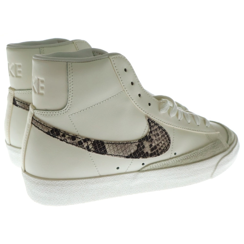 NIKE(ナイキ) WMNS BLAZER MID 77 SNAKE DA8736-100 ブレザーミッドカットスニーカー スネーク US10.5/27.5cm ホワイト