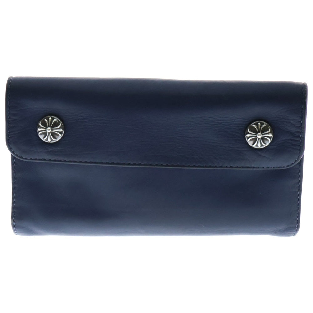 CHROME HEARTS(クロムハーツ) WAVE ウェーブ レザーウォレット 財布 パープル