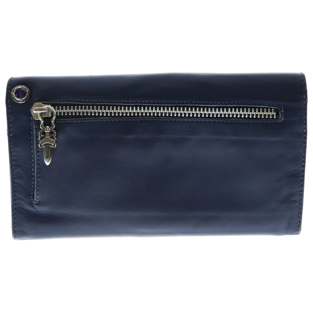 CHROME HEARTS(クロムハーツ) WAVE ウェーブ レザーウォレット 財布 パープル