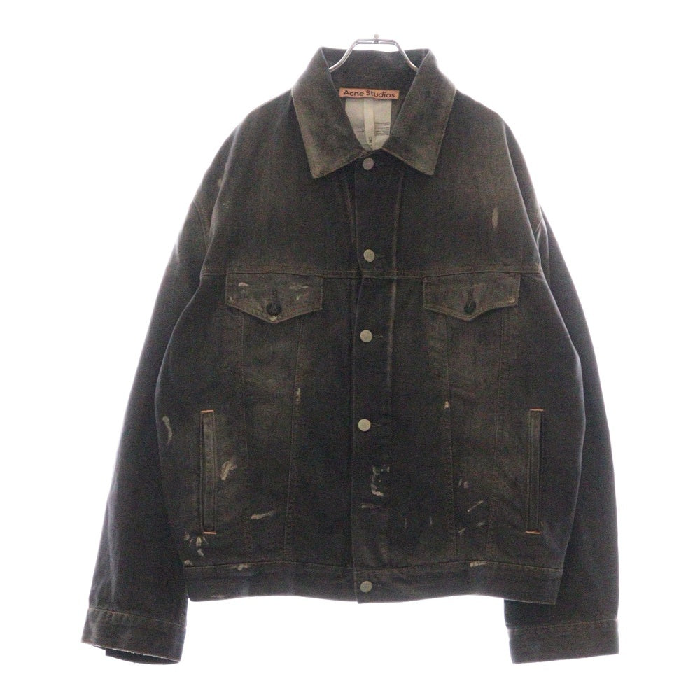 Acne Studios(アクネ ストゥディオズ) ヴィンテージ加工 オーバーサイズフィットデニムジャケット FN-UX-OUTW000073 グレー