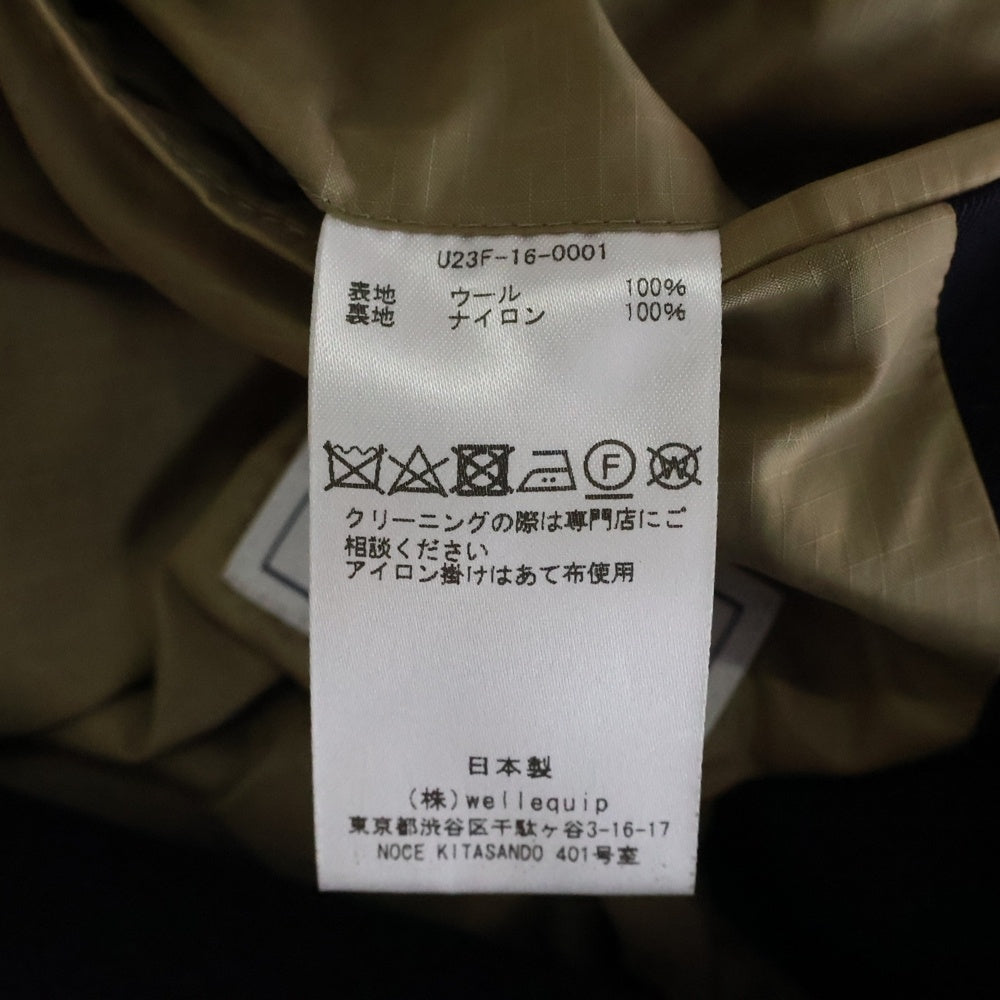 Unlikely(アンライクリー) Assembled Blazer 2B ウールテーラードジャケット ブラック U23F-16-0001