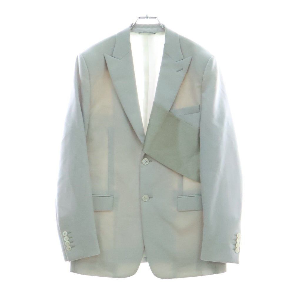 Dior HOMME(ディオールオム) 20SS ストールドッキング 2Bウールテーラードジャケット ライトグレー 023C259B4441