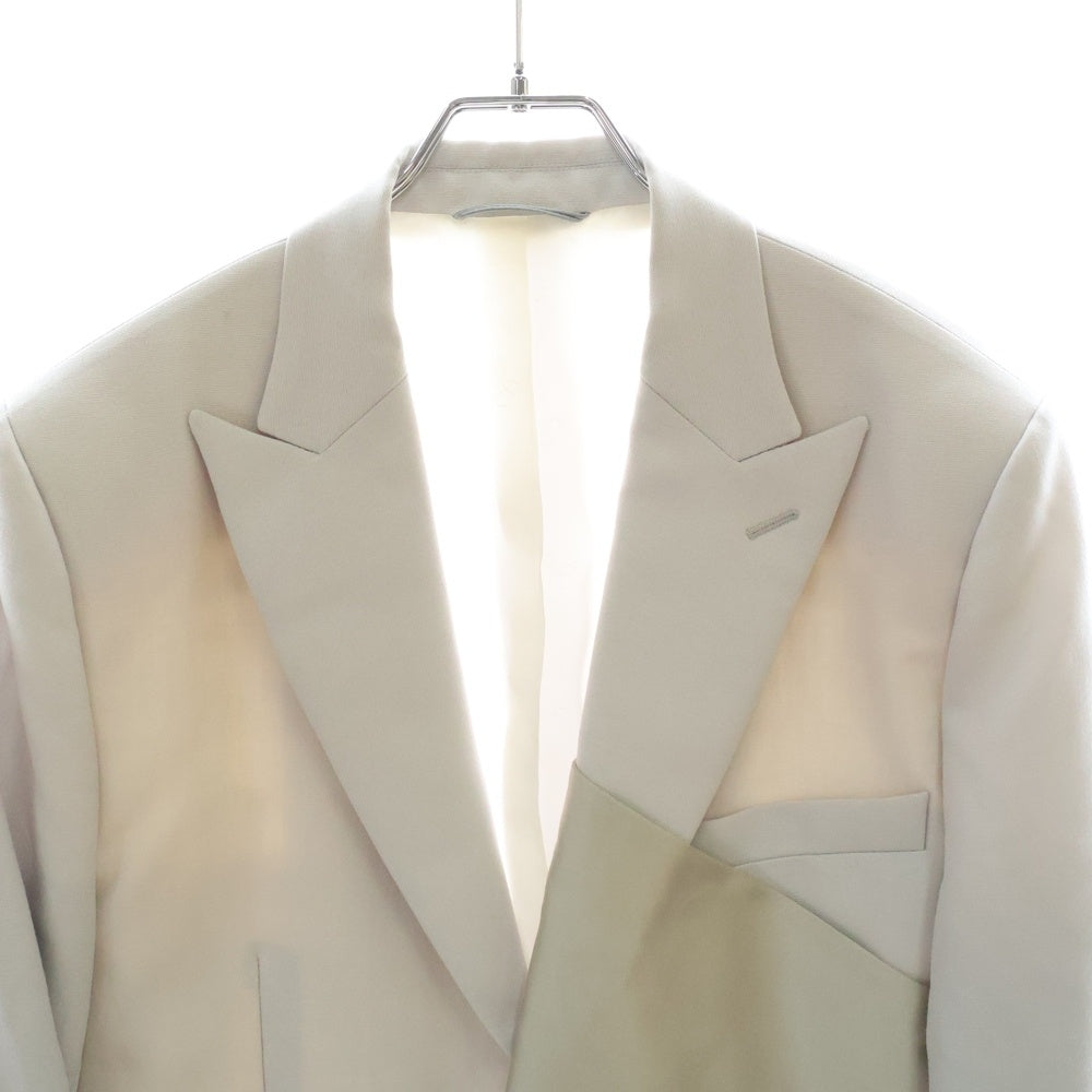 Dior HOMME(ディオールオム) 20SS ストールドッキング 2Bウールテーラードジャケット ライトグレー 023C259B4441