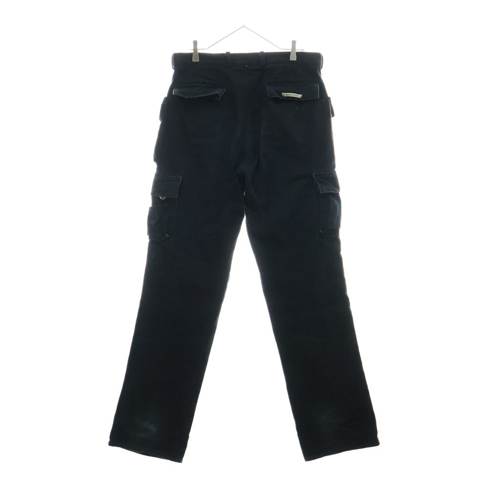 CHROME HEARTS(クロムハーツ) FATIGUE 旧式 アーチロゴボタン ファティーグカーゴロングパンツ ブラック