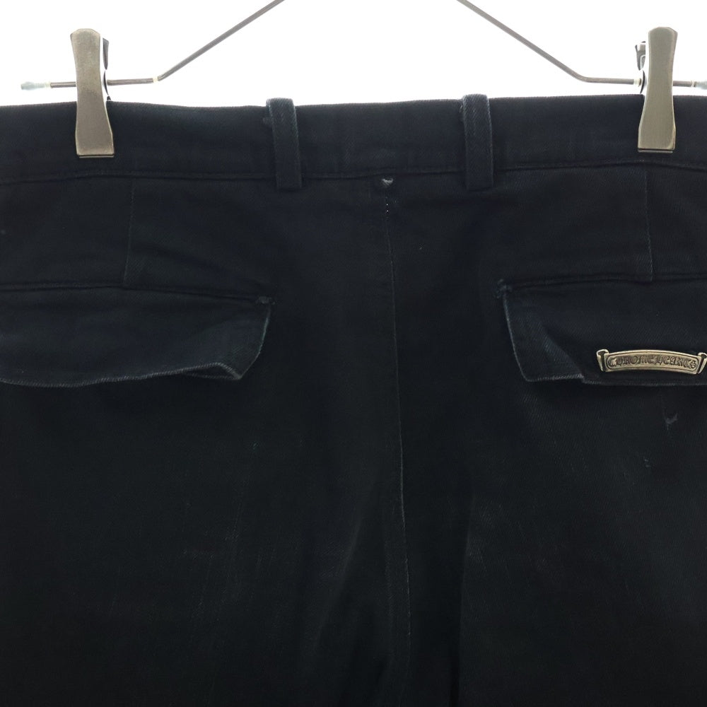 CHROME HEARTS(クロムハーツ) FATIGUE 旧式 アーチロゴボタン ファティーグカーゴロングパンツ ブラック