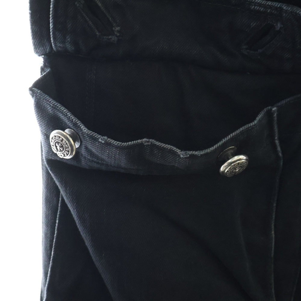 CHROME HEARTS(クロムハーツ) FATIGUE 旧式 アーチロゴボタン ファティーグカーゴロングパンツ ブラック