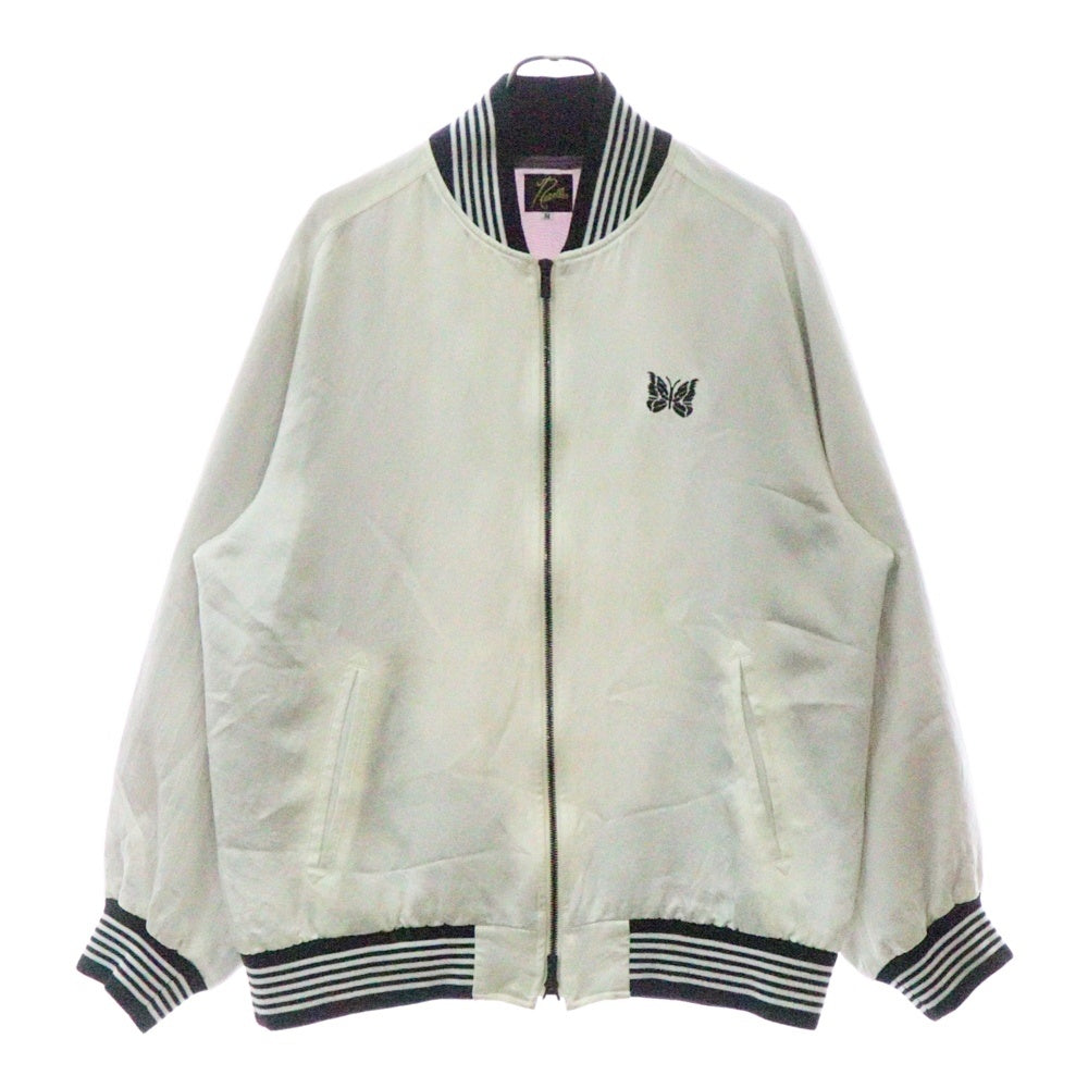Needles(ニードルス) ×STUDIOUS Award Sateen Jacket ×ステュディオス アワードサテンスーベニアジャケット MR454 ホワイト