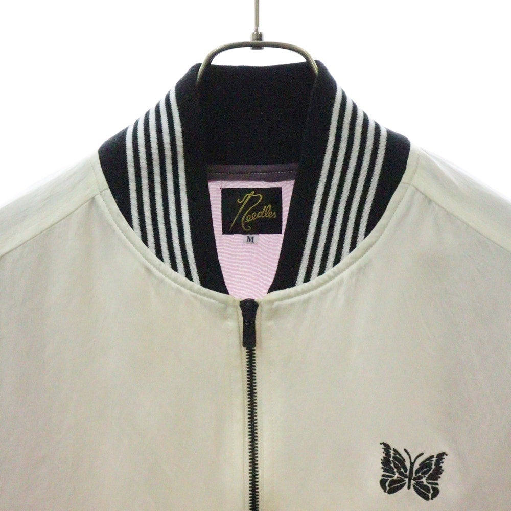 Needles(ニードルス) ×STUDIOUS Award Sateen Jacket ×ステュディオス アワードサテンスーベニアジャケット MR454 ホワイト