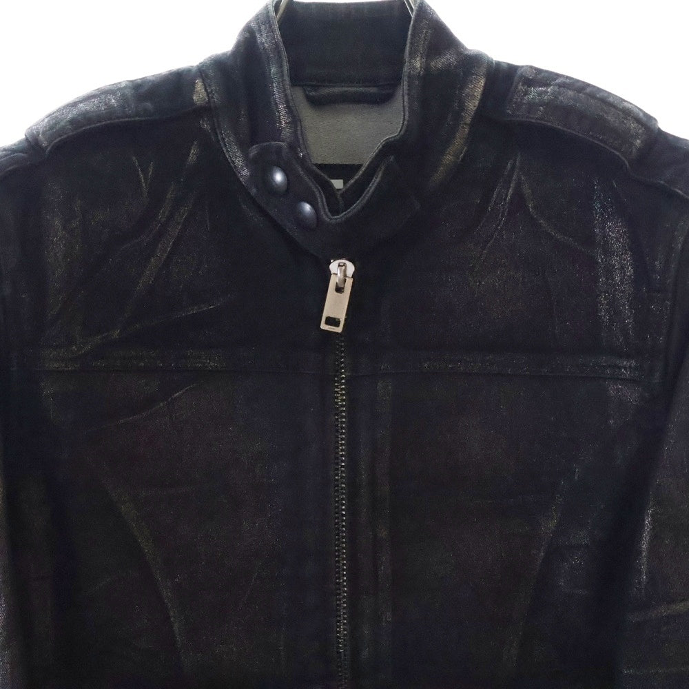 DIESEL(ディーゼル) コットンシングルライダースジャケット ブラック 00S0EQ