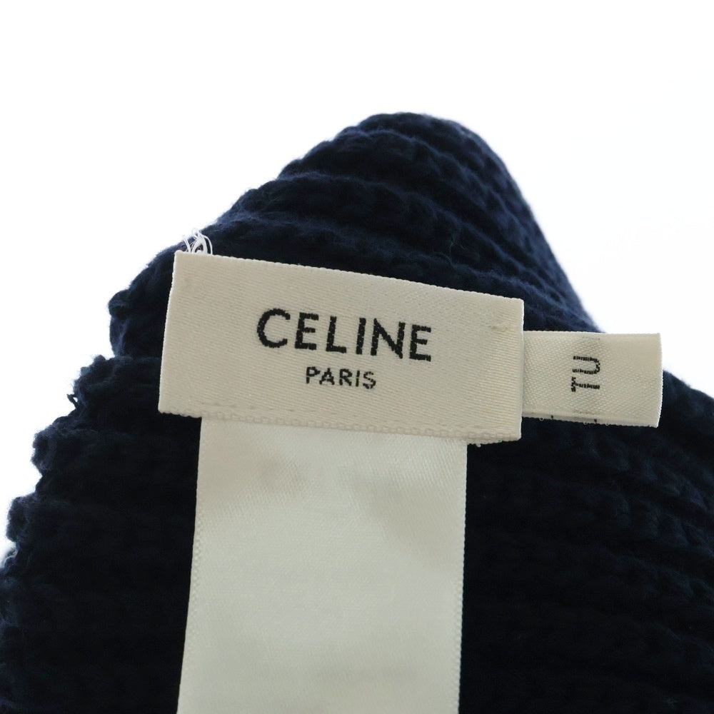 CELINE(セリーヌ) イニシャル ニット帽 2ADAV347Y.07PM ネイビー