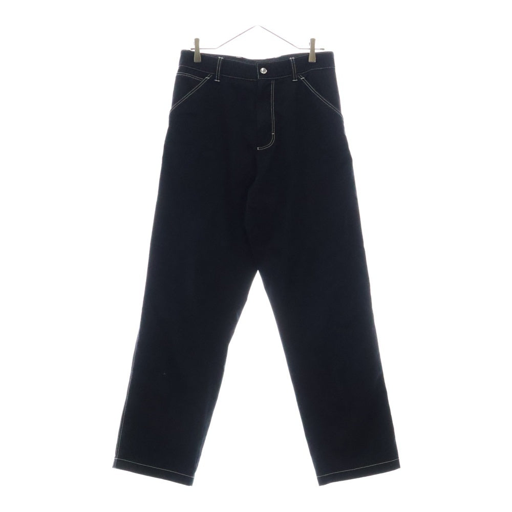 PRADA(プラダ) 23AW Triangle Logo ストレッチ コットン ペインター パンツ SPH291 S232 ブラック