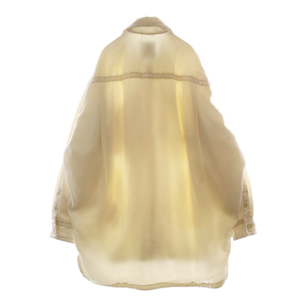 MAISON MIHARAYASUHIRO(メゾンミハラヤスヒロ) PUFFER HUGE SHIRTS B13SH131 キルティングブルゾンシャツジャケット アイボリー