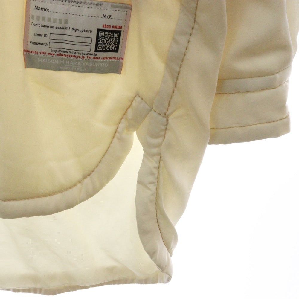 MAISON MIHARAYASUHIRO(メゾンミハラヤスヒロ) PUFFER HUGE SHIRTS B13SH131 キルティングブルゾンシャツジャケット アイボリー