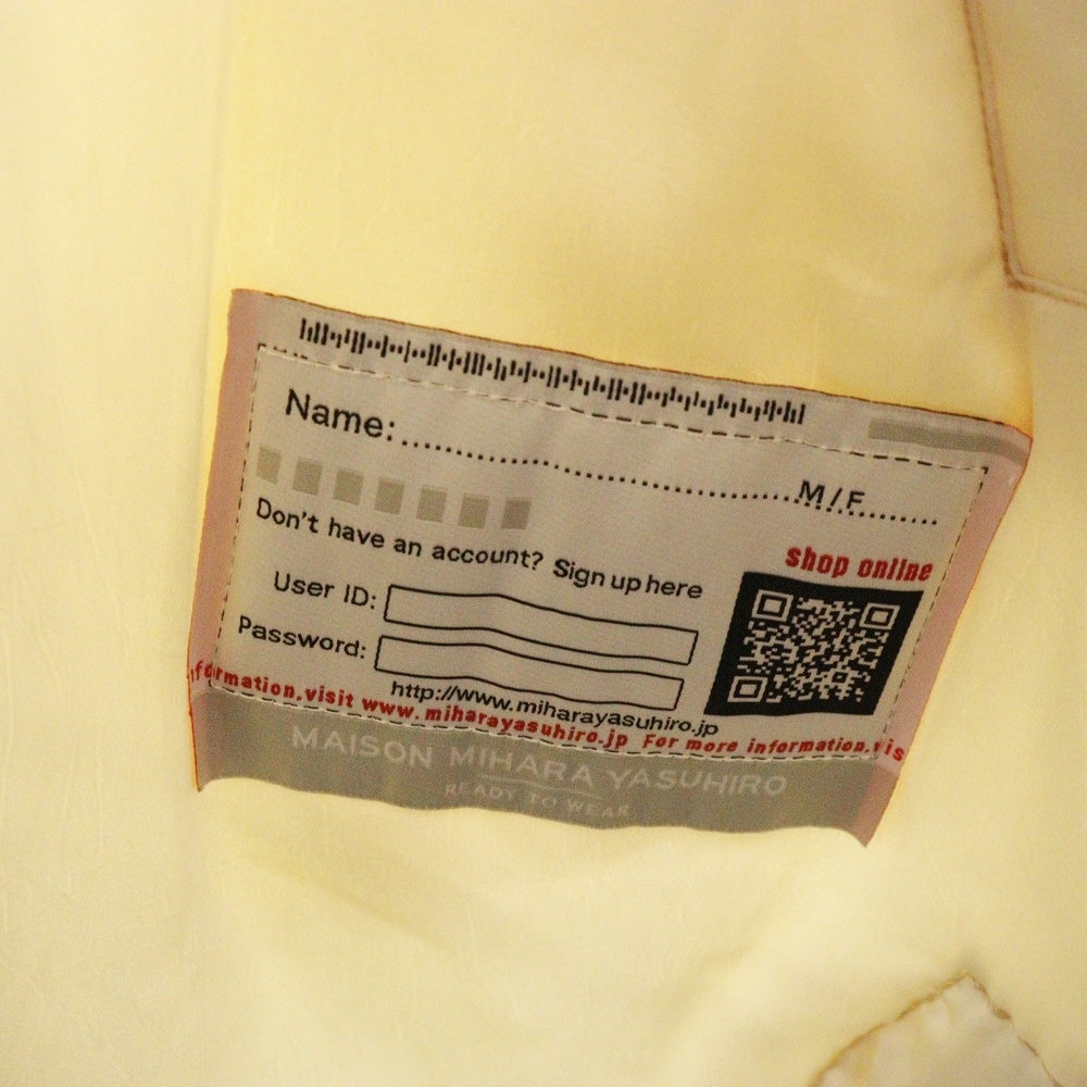 MAISON MIHARAYASUHIRO(メゾンミハラヤスヒロ) PUFFER HUGE SHIRTS B13SH131 キルティングブルゾンシャツジャケット アイボリー